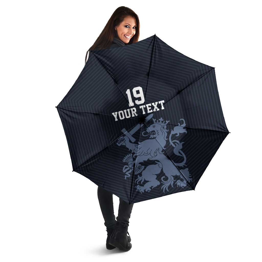 Custom World Football 2026 Netherlands Umbrella Holland Navy Dutch Lion - Wonder Print Shop