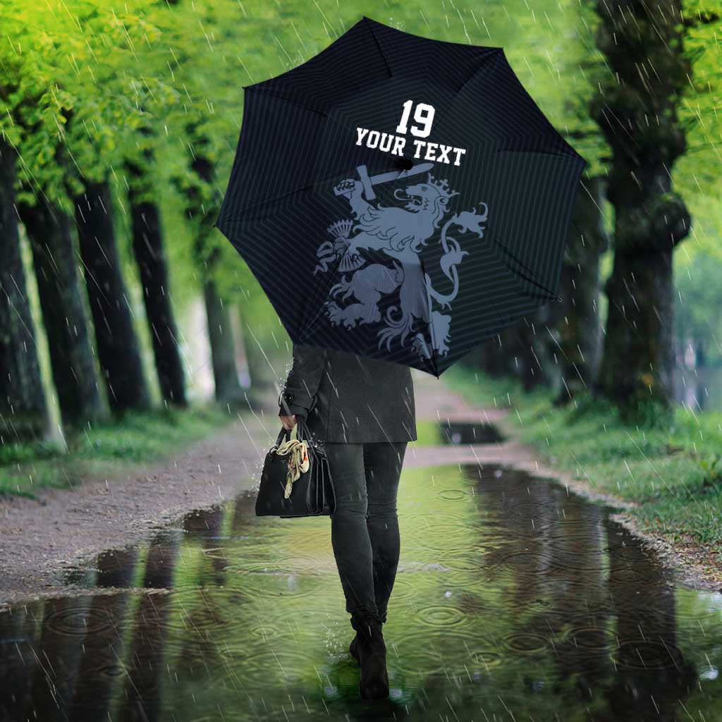 Custom World Football 2026 Netherlands Umbrella Holland Navy Dutch Lion - Wonder Print Shop