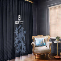 Custom World Football 2026 Netherlands Window Curtain Holland Navy Dutch Lion - Wonder Print Shop