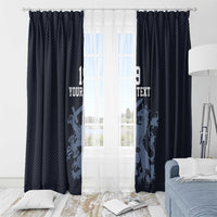 Custom World Football 2026 Netherlands Window Curtain Holland Navy Dutch Lion - Wonder Print Shop