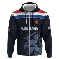 Custom World Football 2026 Netherlands Zip Hoodie Holland Navy Dutch Lion - Wonder Print Shop