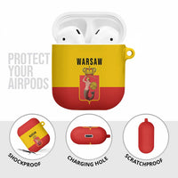 Warsaw Capital of Poland AirPods Case Royal Syrenka Heraldic Design