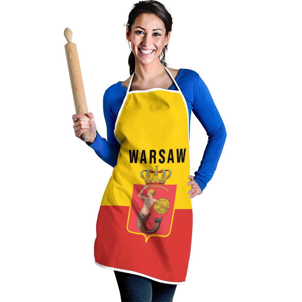Warsaw Capital of Poland Apron Royal Syrenka Heraldic Design