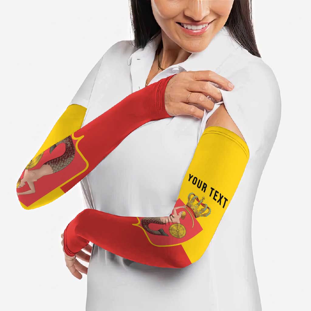 Personalized Warsaw Capital of Poland Arm Sleeves Royal Syrenka Heraldic Design
