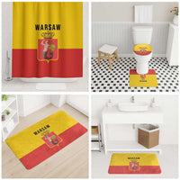 Warsaw Capital of Poland Bathroom Set Royal Syrenka Heraldic Design