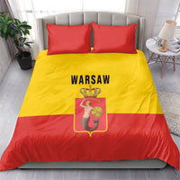 Warsaw Capital of Poland Bedding Set Royal Syrenka Heraldic Design