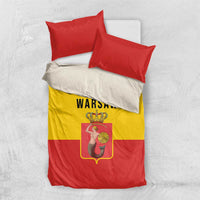 Warsaw Capital of Poland Bedding Set Royal Syrenka Heraldic Design