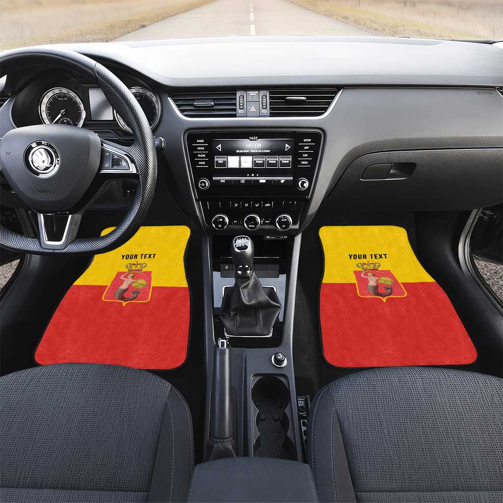 Personalized Warsaw Capital of Poland Car Mats Royal Syrenka Heraldic Design