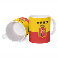 Personalized Warsaw Capital of Poland Ceramic Mug Royal Syrenka Heraldic Design