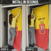 Personalized Warsaw Capital of Poland Door Cover Royal Syrenka Heraldic Design