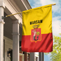 Warsaw Capital of Poland Garden Flag Royal Syrenka Heraldic Design