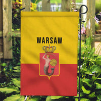 Warsaw Capital of Poland Garden Flag Royal Syrenka Heraldic Design