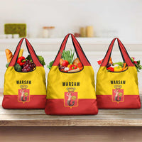 Warsaw Capital of Poland Grocery Bag Royal Syrenka Heraldic Design