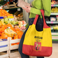 Warsaw Capital of Poland Grocery Bag Royal Syrenka Heraldic Design