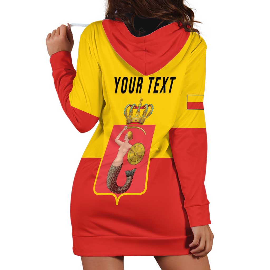 Personalized Warsaw Capital of Poland Hoodie Dress Royal Syrenka Heraldic Design