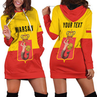 Personalized Warsaw Capital of Poland Hoodie Dress Royal Syrenka Heraldic Design