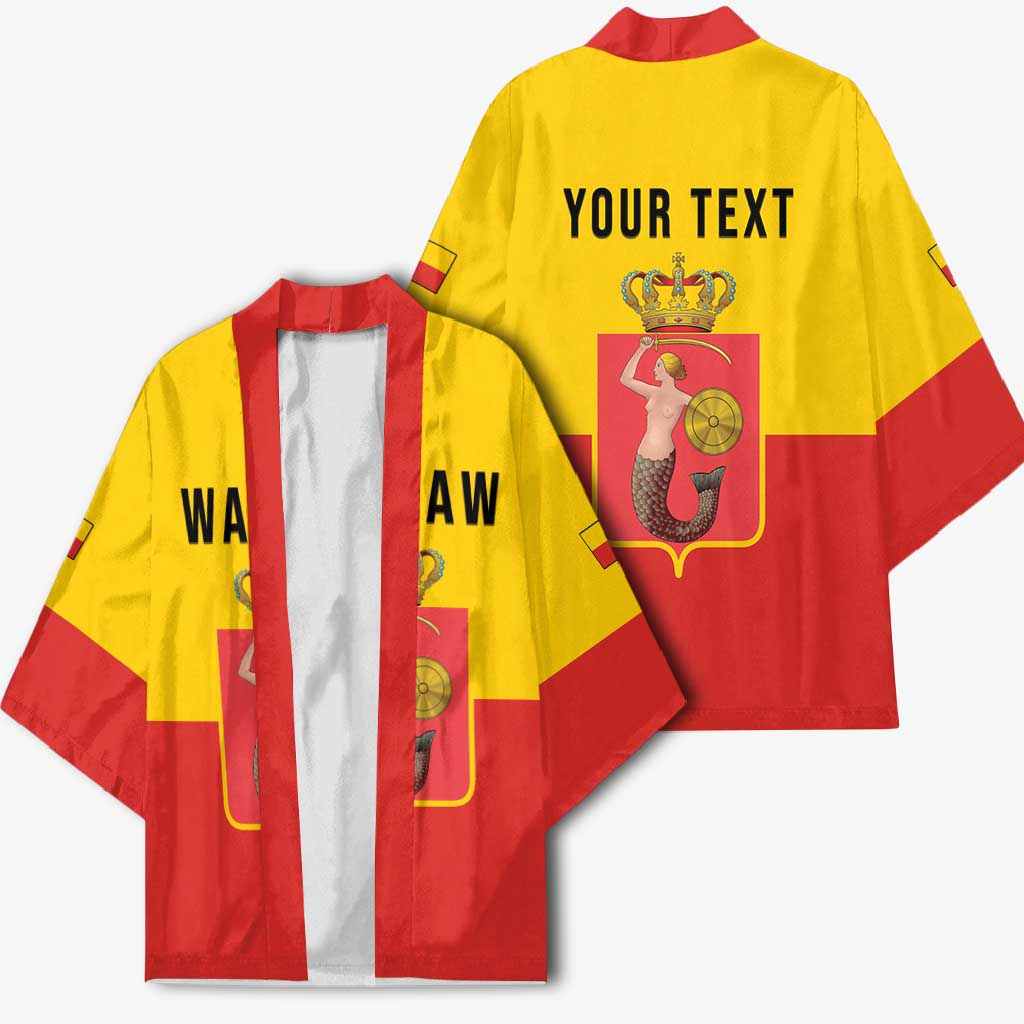 Personalized Warsaw Capital of Poland Kimono Royal Syrenka Heraldic Design