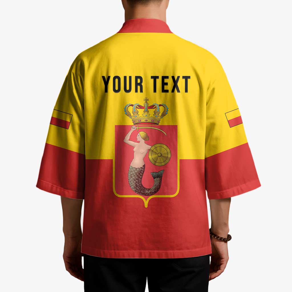 Personalized Warsaw Capital of Poland Kimono Royal Syrenka Heraldic Design