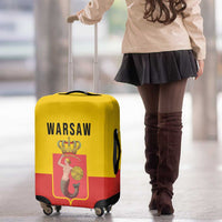 Warsaw Capital of Poland Luggage Cover Royal Syrenka Heraldic Design