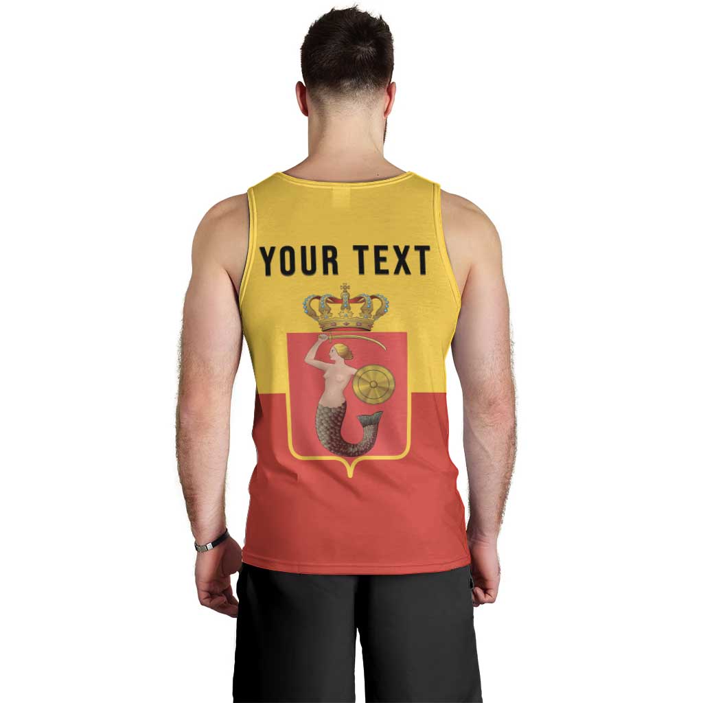 Personalized Warsaw Capital of Poland Men Tank Top Royal Syrenka Heraldic Design