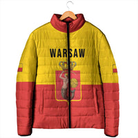 Personalized Warsaw Capital of Poland Padded Jacket Royal Syrenka Heraldic Design