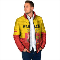 Personalized Warsaw Capital of Poland Padded Jacket Royal Syrenka Heraldic Design