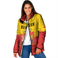 Personalized Warsaw Capital of Poland Padded Jacket Royal Syrenka Heraldic Design