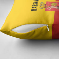 Warsaw Capital of Poland Pillow Cover Royal Syrenka Heraldic Design