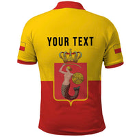 Personalized Warsaw Capital of Poland Polo Shirt Royal Syrenka Heraldic Design