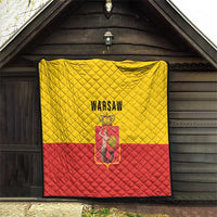 Warsaw Capital of Poland Quilt Royal Syrenka Heraldic Design