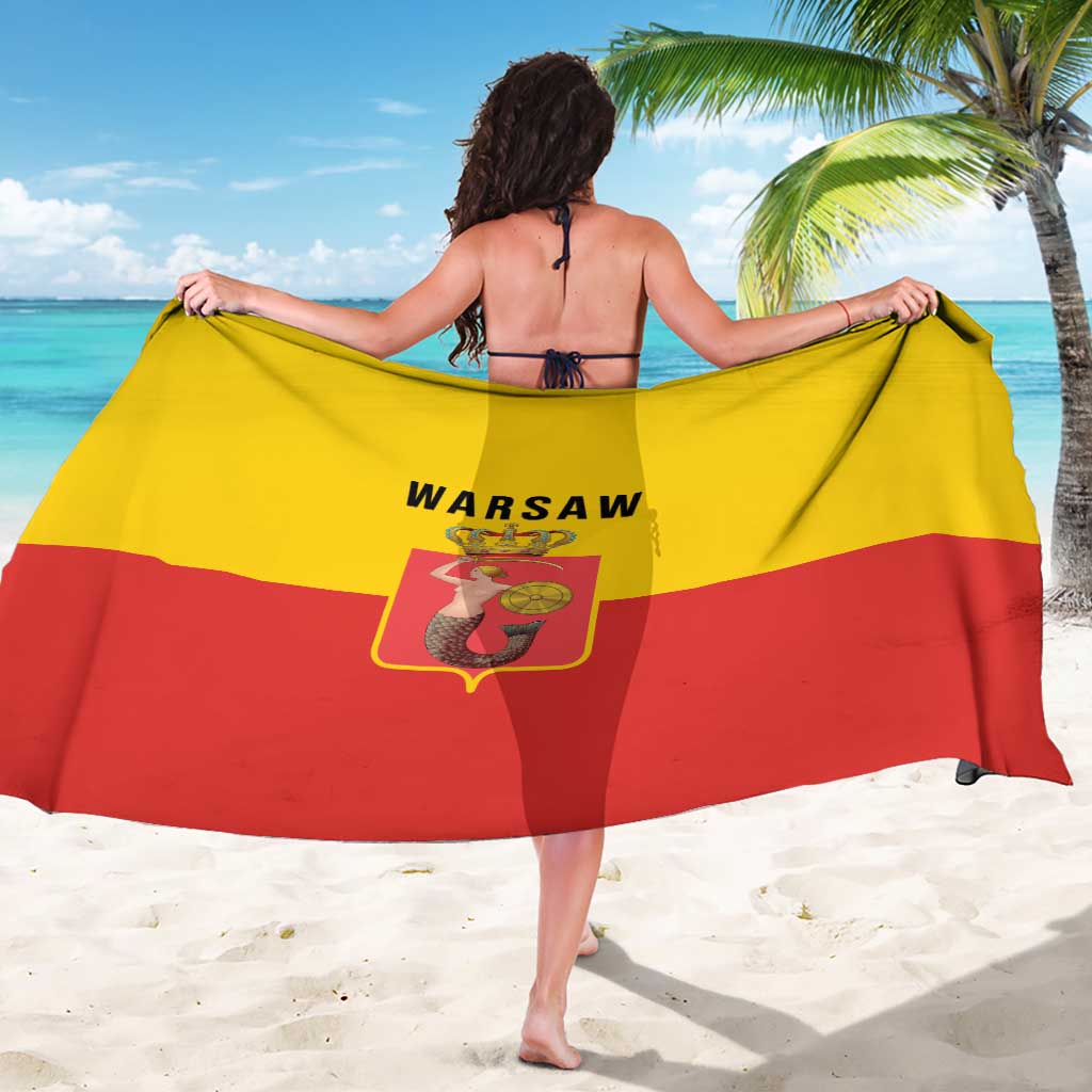 Warsaw Capital of Poland Sarong Royal Syrenka Heraldic Design