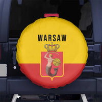 Warsaw Capital of Poland Spare Tire Cover Royal Syrenka Heraldic Design
