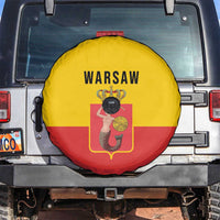 Warsaw Capital of Poland Spare Tire Cover Royal Syrenka Heraldic Design