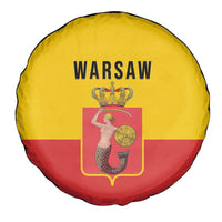 Warsaw Capital of Poland Spare Tire Cover Royal Syrenka Heraldic Design