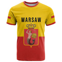 Personalized Warsaw Capital of Poland T Shirt Royal Syrenka Heraldic Design