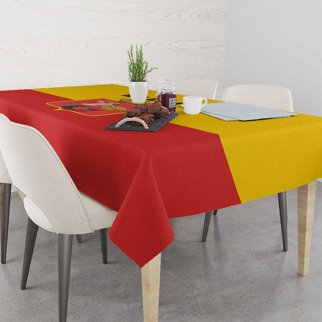 Warsaw Capital of Poland Tablecloth Royal Syrenka Heraldic Design
