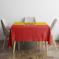 Warsaw Capital of Poland Tablecloth Royal Syrenka Heraldic Design