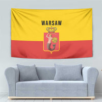 Warsaw Capital of Poland Tapestry Royal Syrenka Heraldic Design