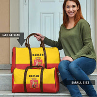 Warsaw Capital of Poland Travel Bag Royal Syrenka Heraldic Design