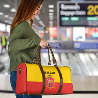 Warsaw Capital of Poland Travel Bag Royal Syrenka Heraldic Design