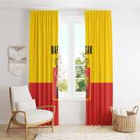 Warsaw Capital of Poland Window Curtain Royal Syrenka Heraldic Design