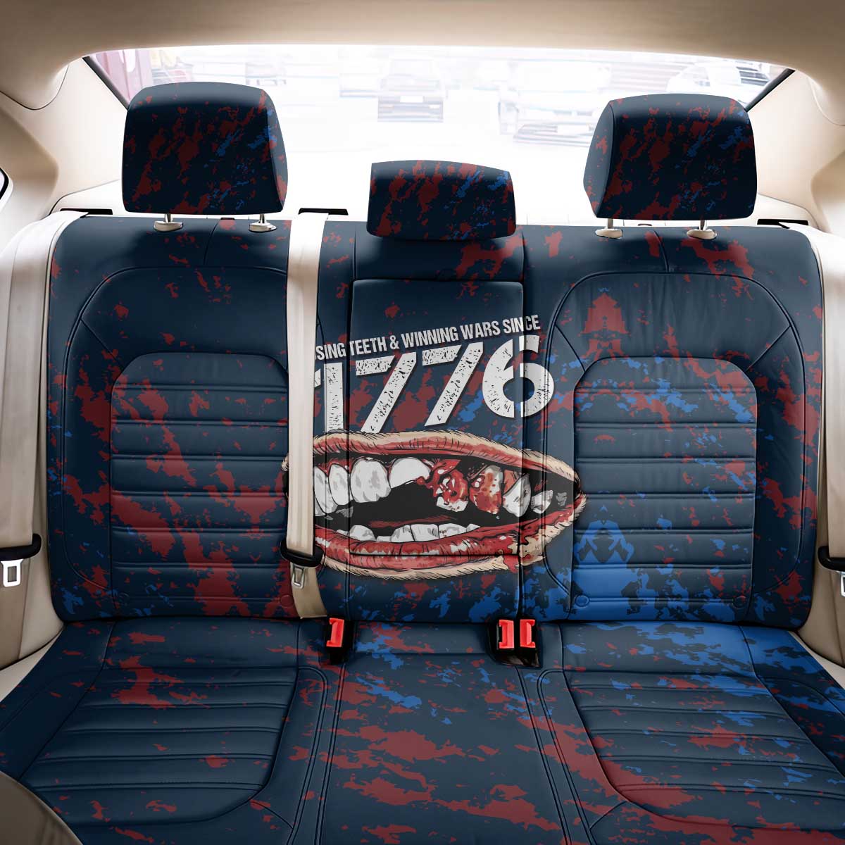 USA Ice Hockey Back Car Seat Cover Losing Teeth and Winning Wars Since 1776