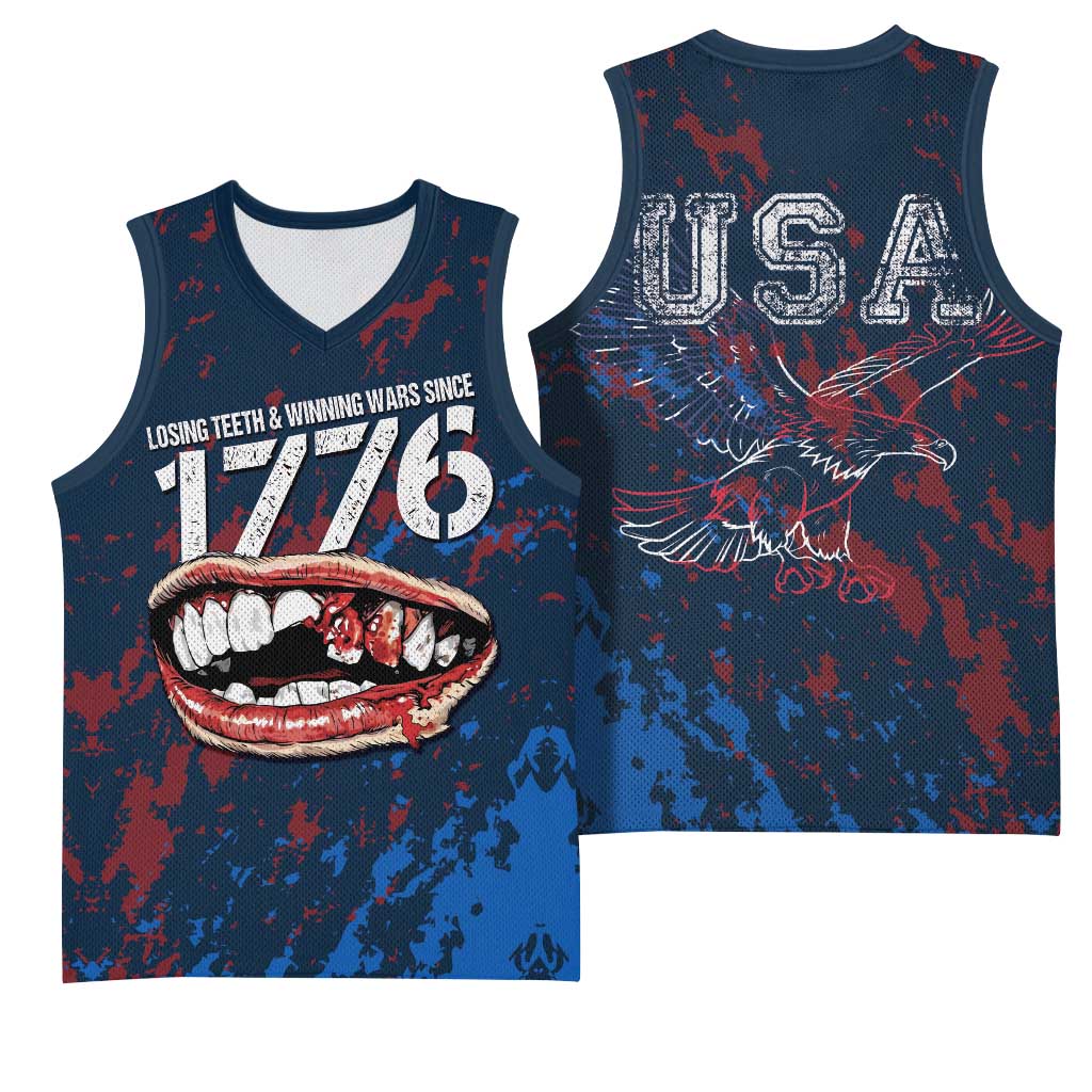 USA Ice Hockey Basketball Jersey Losing Teeth and Winning Wars Since 1776