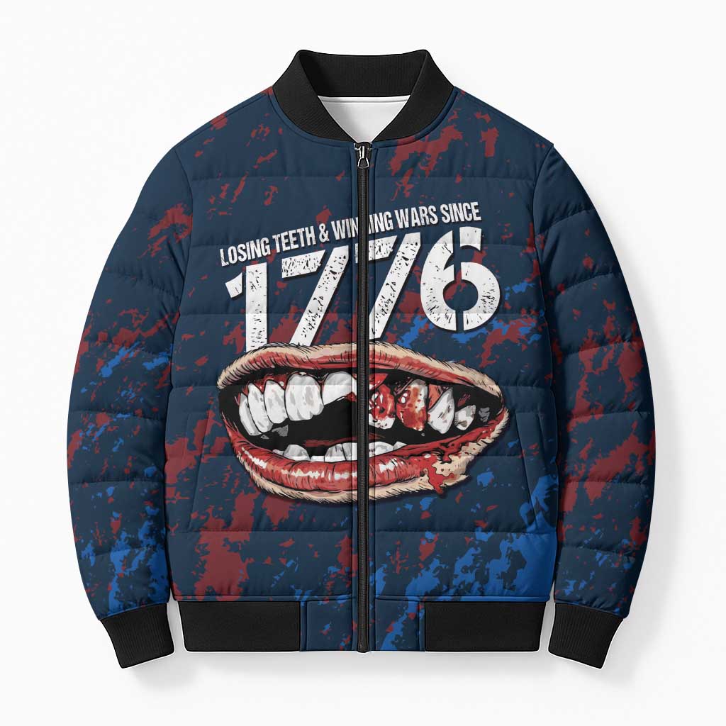 USA Ice Hockey Bomber Puffer Jacket Losing Teeth and Winning Wars Since 1776