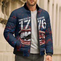 USA Ice Hockey Bomber Puffer Jacket Losing Teeth and Winning Wars Since 1776
