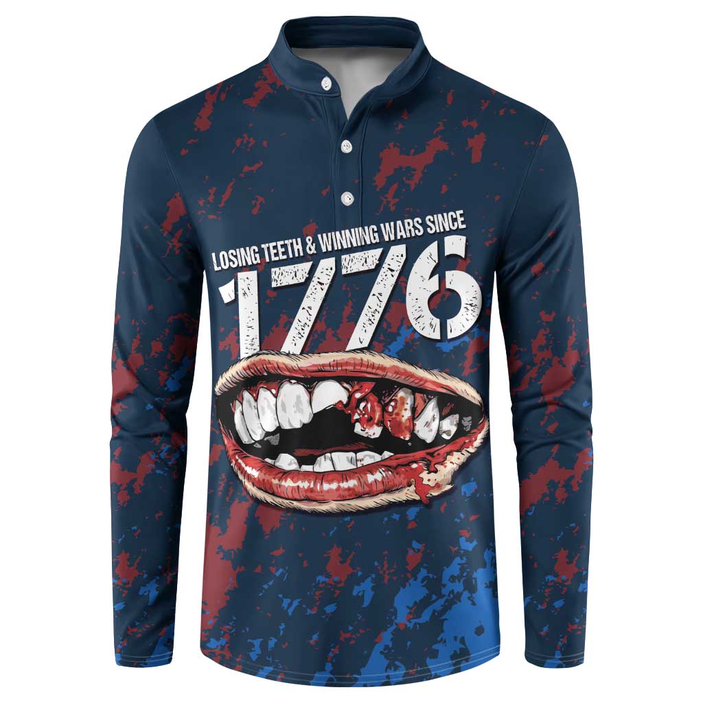 USA Ice Hockey Button Sweatshirt Losing Teeth and Winning Wars Since 1776
