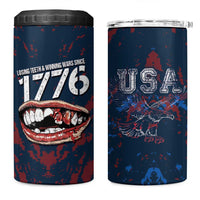 USA Ice Hockey 4 in 1 Can Cooler Tumbler Losing Teeth and Winning Wars Since 1776