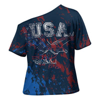 USA Ice Hockey Cross Shoulder Shirt Losing Teeth and Winning Wars Since 1776
