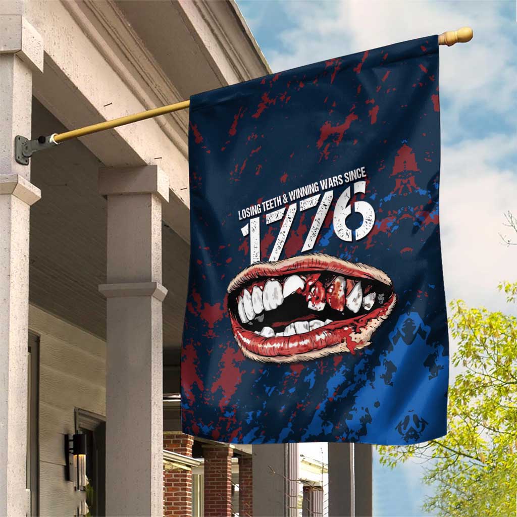 USA Ice Hockey Garden Flag Losing Teeth and Winning Wars Since 1776