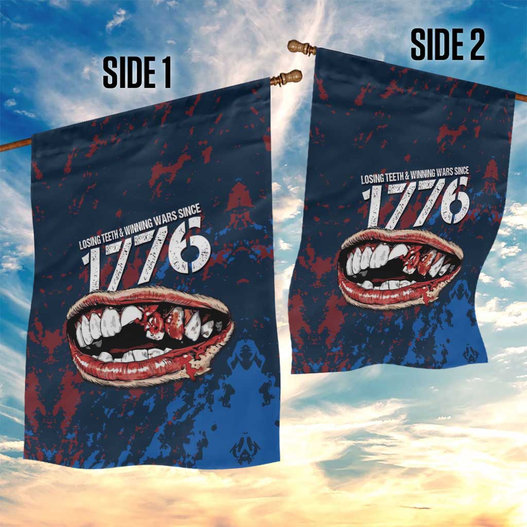 USA Ice Hockey Garden Flag Losing Teeth and Winning Wars Since 1776